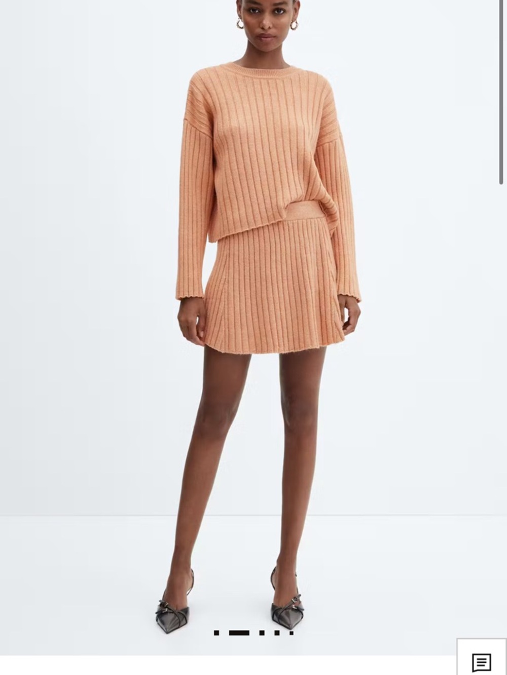 Mango Ribbed Neck Sweater - Picture 2 of 3